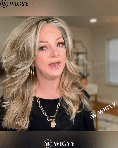 Peruca elegante com cachos destacados Wigyy