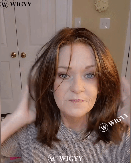 Wigyy Peruca Elegante Reta Destacada