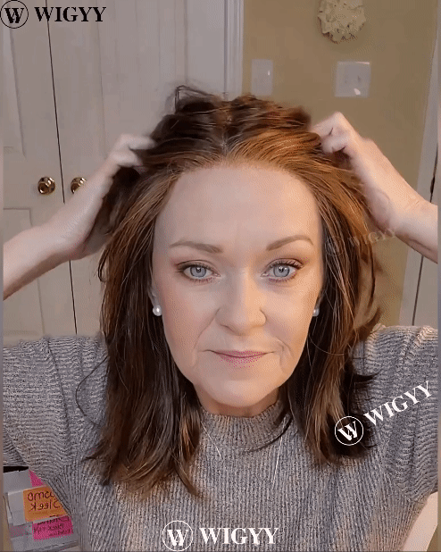 Wigyy Peruca Elegante Reta Destacada