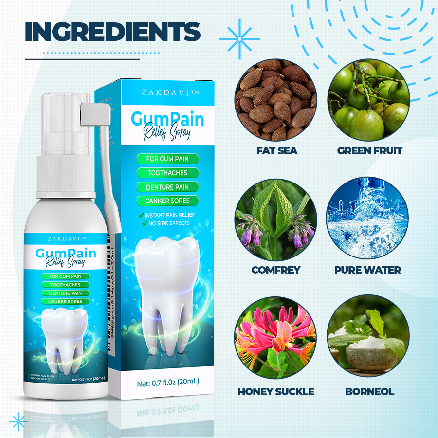Spray de alívio para dor de gengiva Zakdavi™
