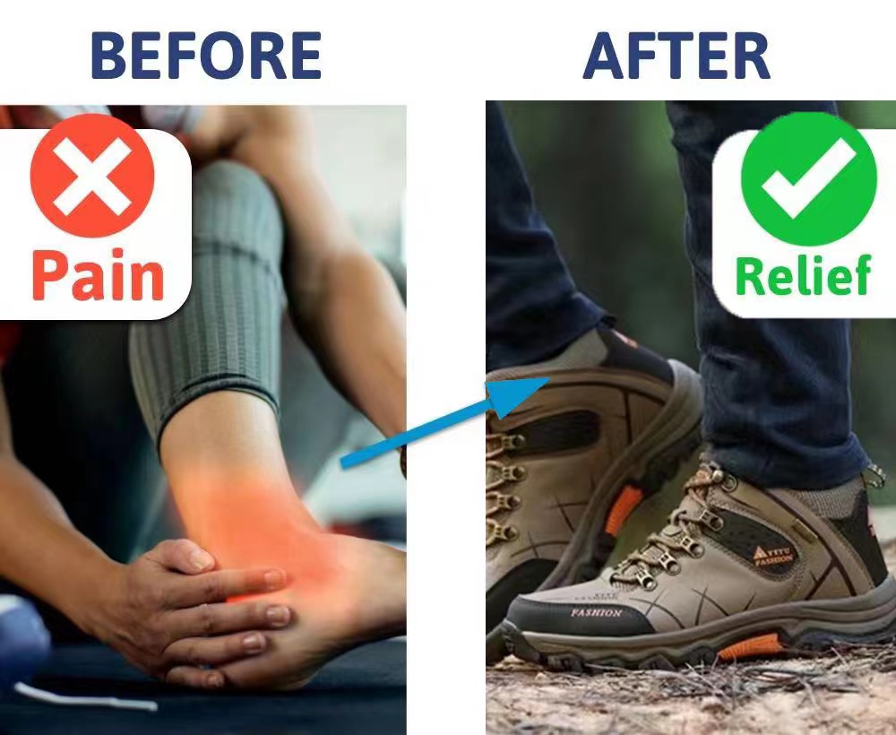 Men's Waterproof Orthopedic Hiking Boots Melldone