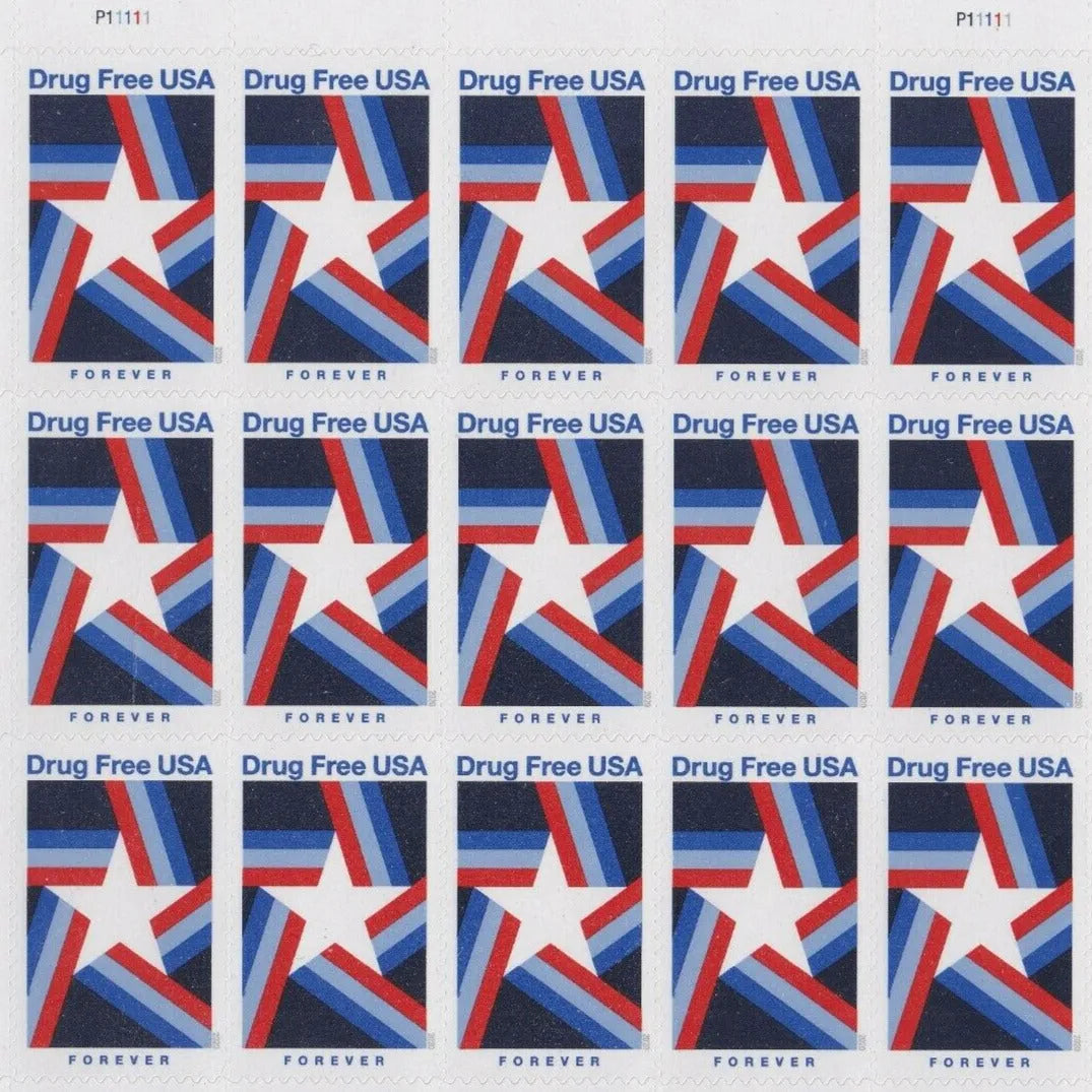2019 Drug Free Forever First Class Postage Stamps