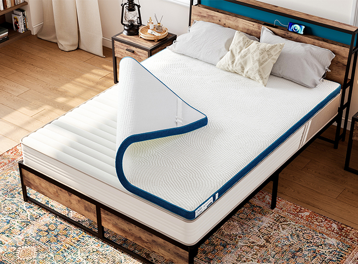 3-Inch Mattress Topper with Tencel™ Cover 2-Layer Memory Foam