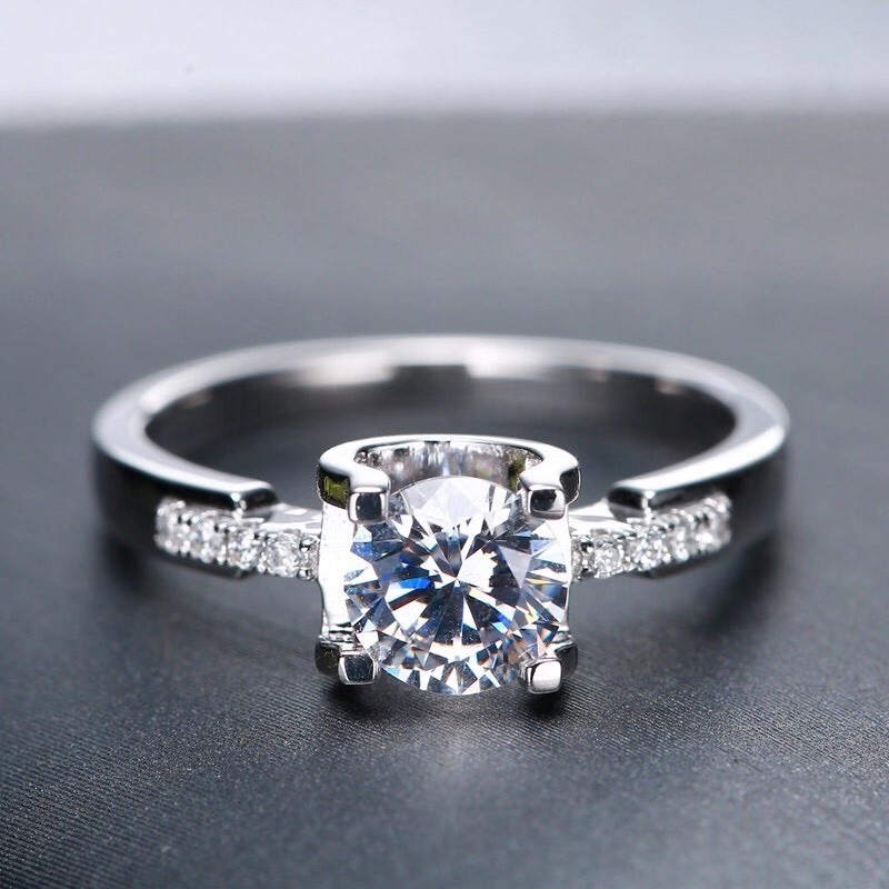 [Copy]Moissanite Bull head small waist ring S925 silver,牛头小蛮腰