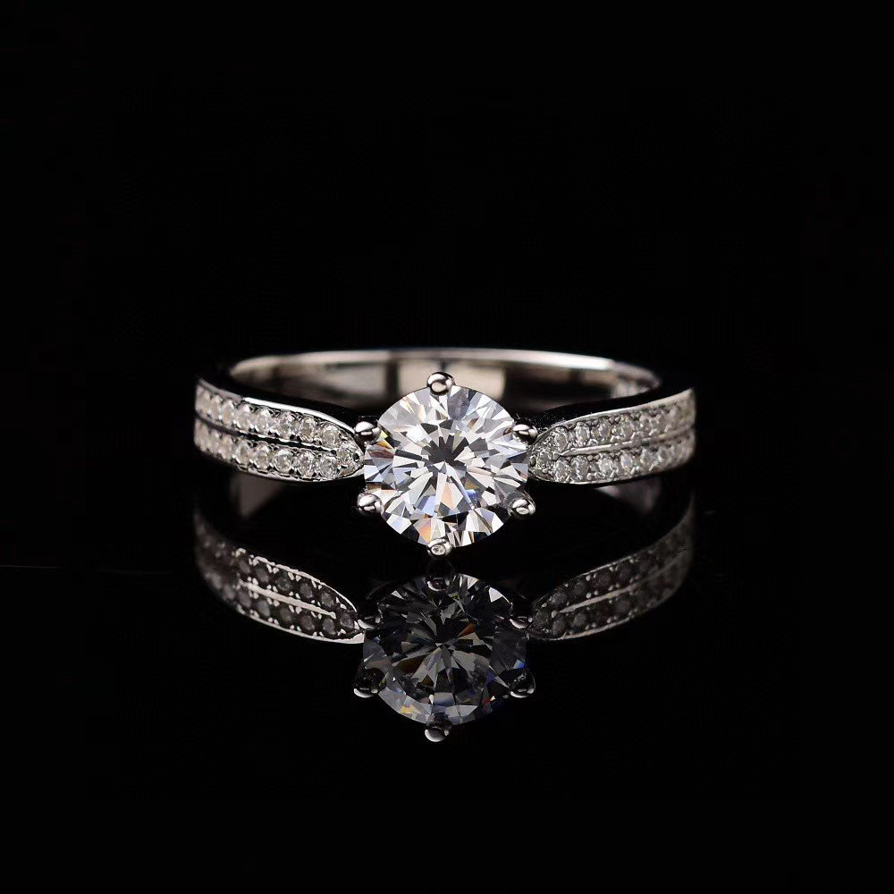 [Copy]Moissanite Star Queen ring S925 silver,星光皇后戒指