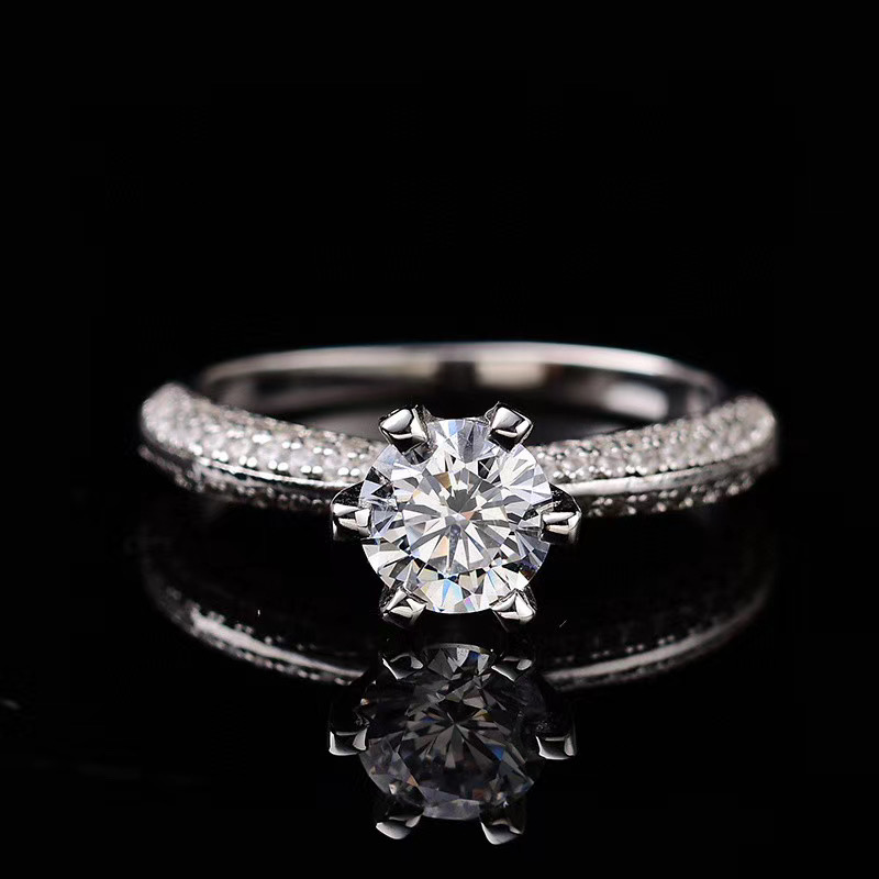 [Copy]Moissanite half of the country ring S925 silver,半壁江山