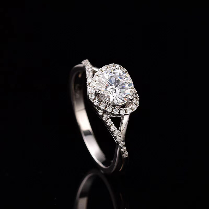 [Copy]Moissanite Twisted arm love Ring S925 silver,扭臂爱心
