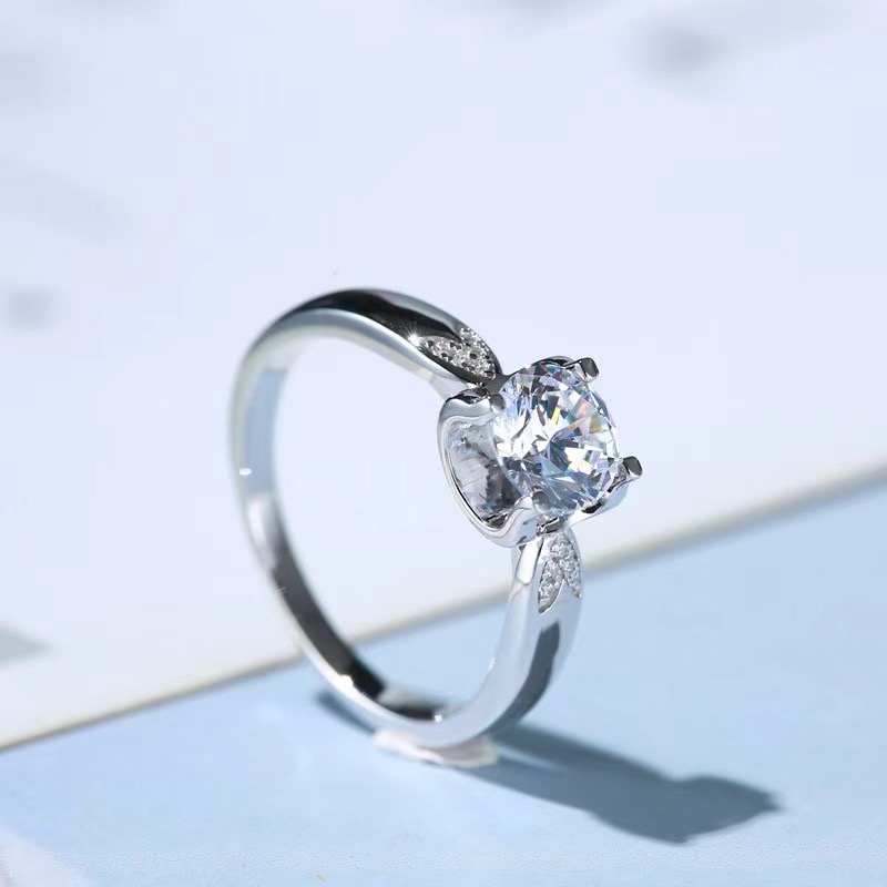 [Copy][Copy][Copy]Moissanite Swallowtail Bull Head ring S925 silver,燕尾牛头