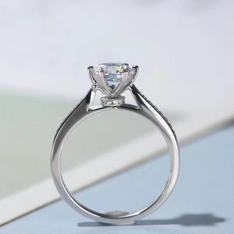[Copy][Copy][Copy][Copy]Moissanite fortune turns ring S925 silver,时来运转