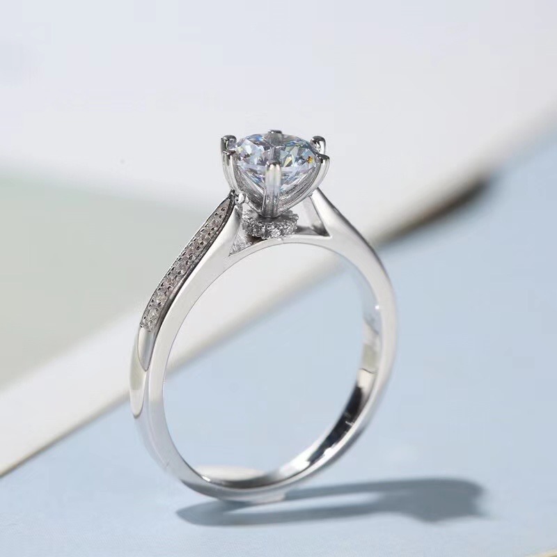[Copy][Copy][Copy][Copy]Moissanite fortune turns ring S925 silver,时来运转