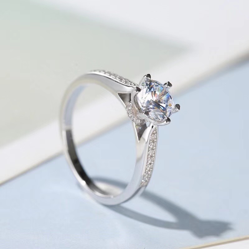 [Copy][Copy][Copy][Copy]Moissanite fortune turns ring S925 silver,时来运转