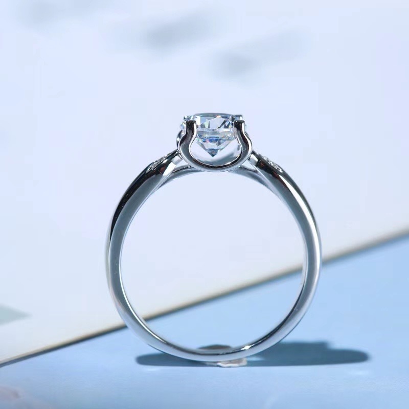 [Copy][Copy][Copy]Moissanite Swallowtail Bull Head ring S925 silver,燕尾牛头