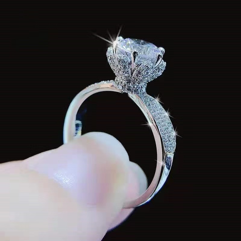 [Copy]Moissanite Ice Queen ring S925 silver,冰雪皇后