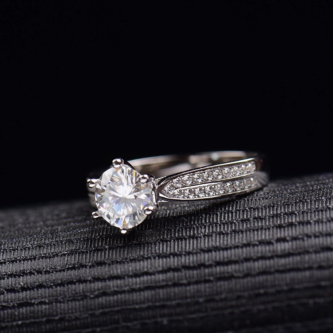 [Copy]Moissanite Star Queen ring S925 silver,星光皇后戒指