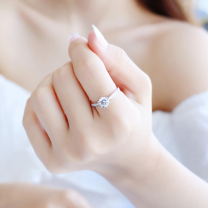[Copy][Copy]Moissanite Zhou's small waist Ring S925 silver,周家小蛮腰