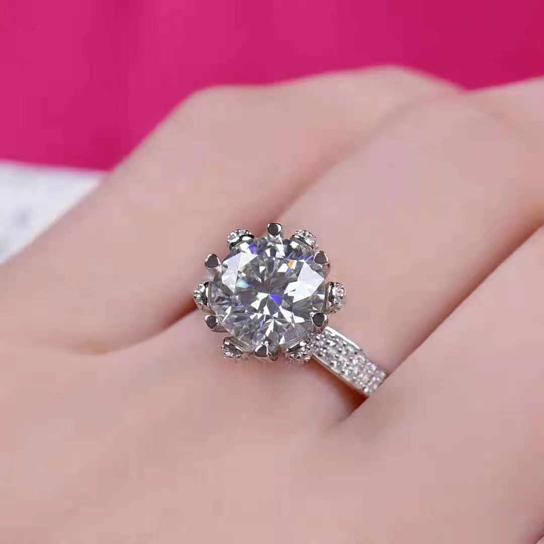 [Copy]Moissanite Ice Queen ring S925 silver,冰雪皇后
