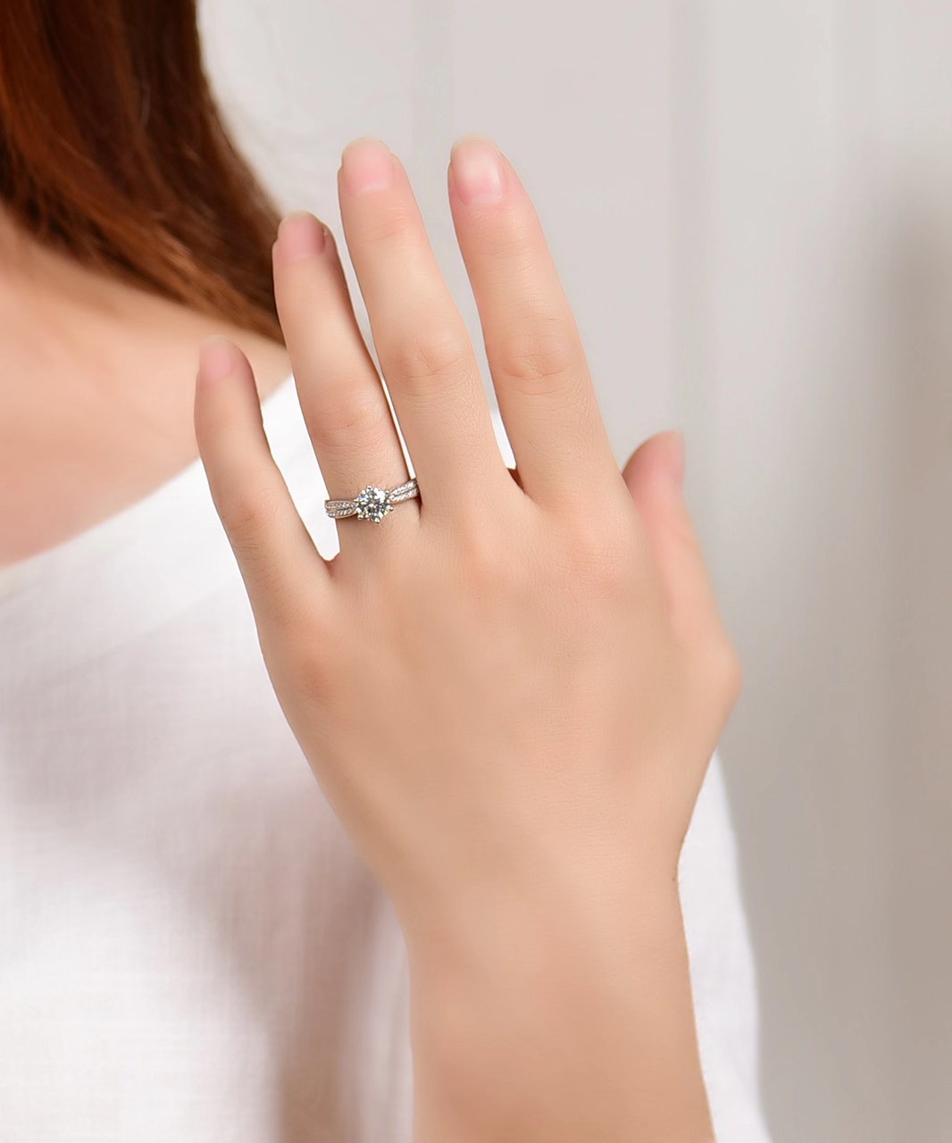 [Copy]Moissanite Star Queen ring S925 silver,星光皇后戒指