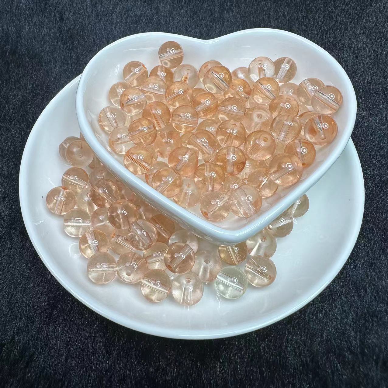 Clear glass beads 