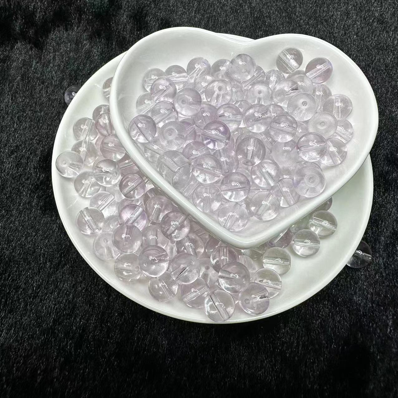 Clear glass beads 