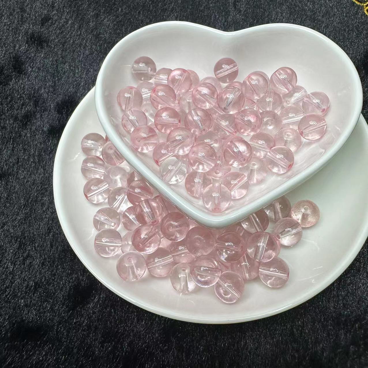 Clear glass beads 