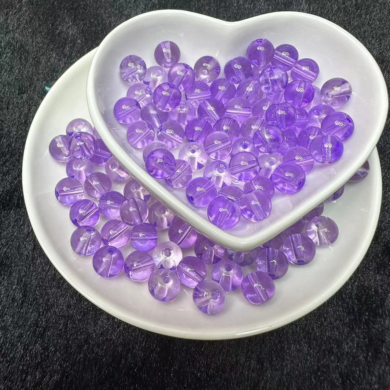 Clear glass beads 