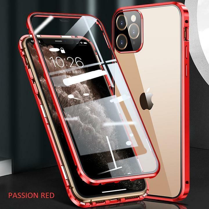 2025 Upgraded Two Side Tempered Glass Magnetic Adsorption Phone Case