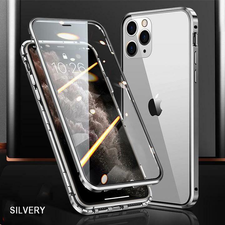 2025 Upgraded Two Side Tempered Glass Magnetic Adsorption Phone Case