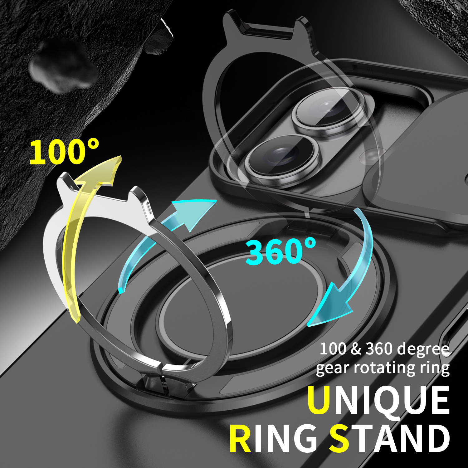 Apple iphone17/16/15/16Pro Max mobile phone case lens push window car magnetic anti-drop case