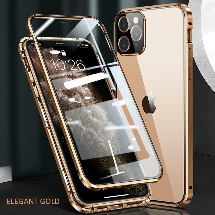2025 Upgraded Two Side Tempered Glass Magnetic Adsorption Phone Case