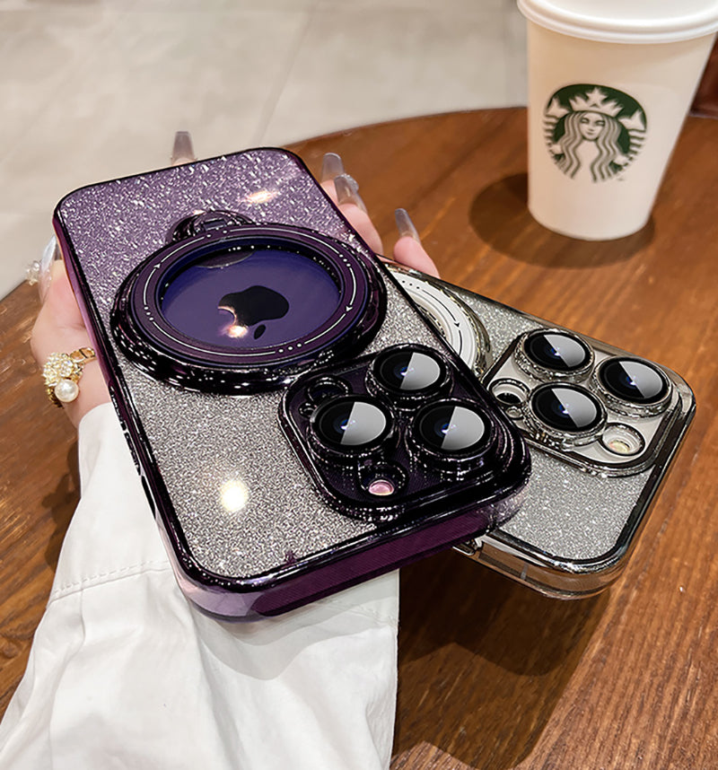 DEALGGO™ Glitter Diamond Magnetic Magsafe Ring Holder Case for iPhone