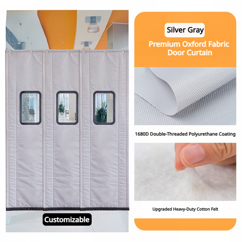 SNOWCITY Outdoor Magnetic Thermal Insulated Door Curtain - Oxford Fabric