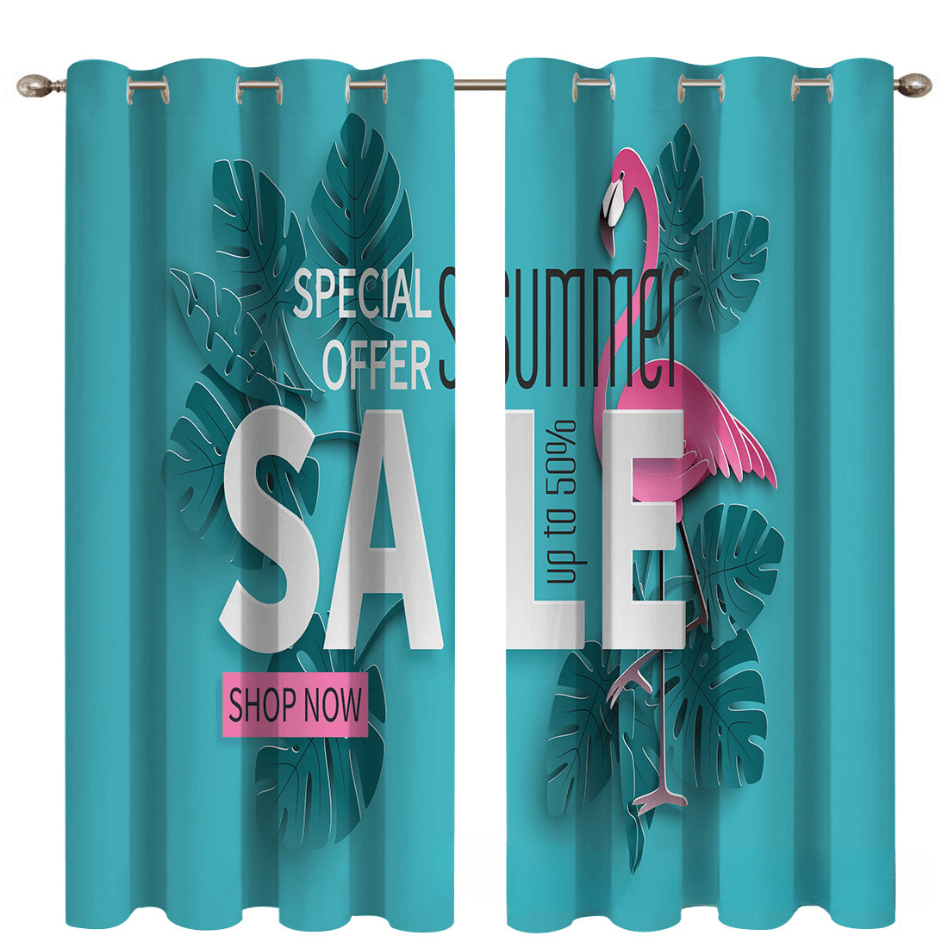 SNOWCITY Outdoor Plant Curtains 2-Panel