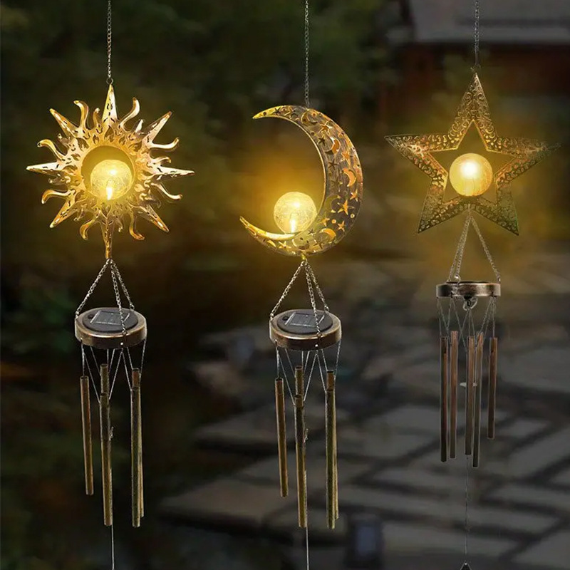 SNOWCITY Outdoor Solar Wind Chimes