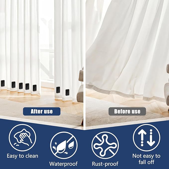 Snowcity outdoor curtain magnetic weights, 1 set