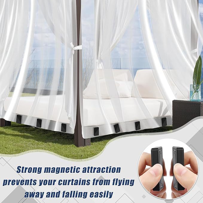Snowcity outdoor curtain magnetic weights, 1 set