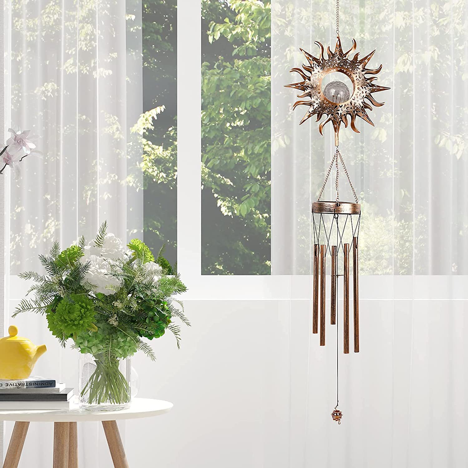 SNOWCITY Outdoor Solar Wind Chimes