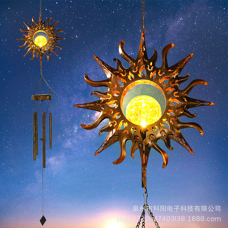 SNOWCITY Outdoor Solar Wind Chimes