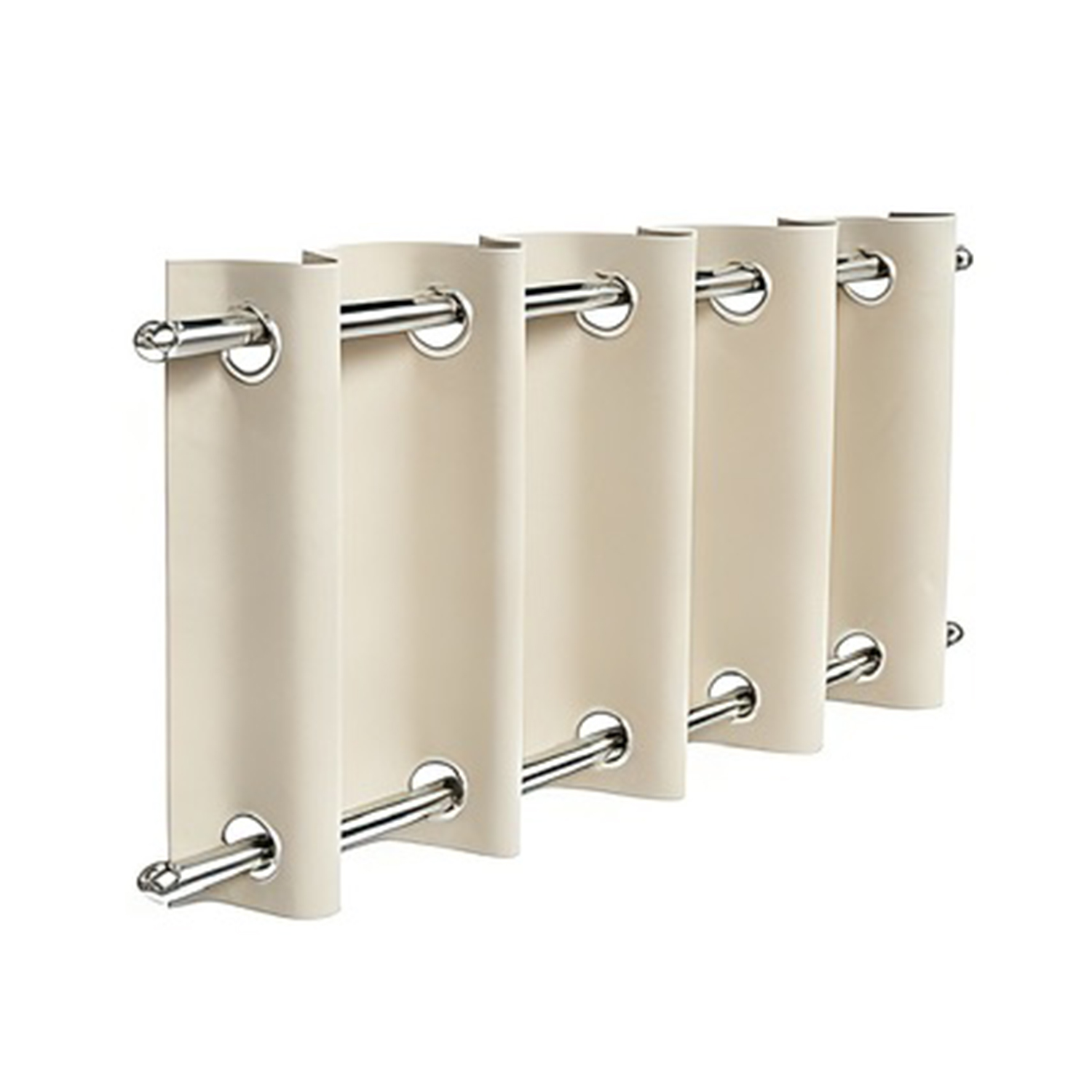 SNOWCITY Outdoor 100% Blackout Waterproof Double-Sided High-Quality Combed Cotton Curtains, Natural