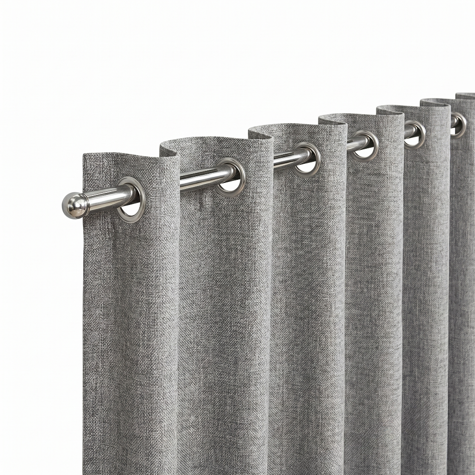 SNOWCITY Outdoor 100% Blackout Waterproof Curtains, Silver Gray
