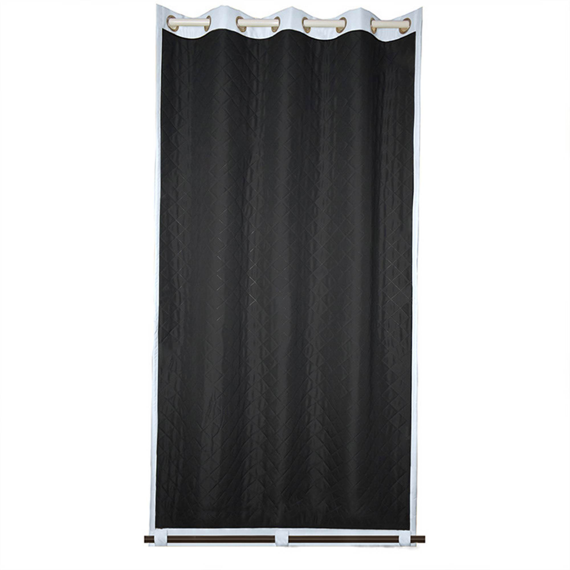Insulated Outdoor Curtains for Winter - Dark Brown