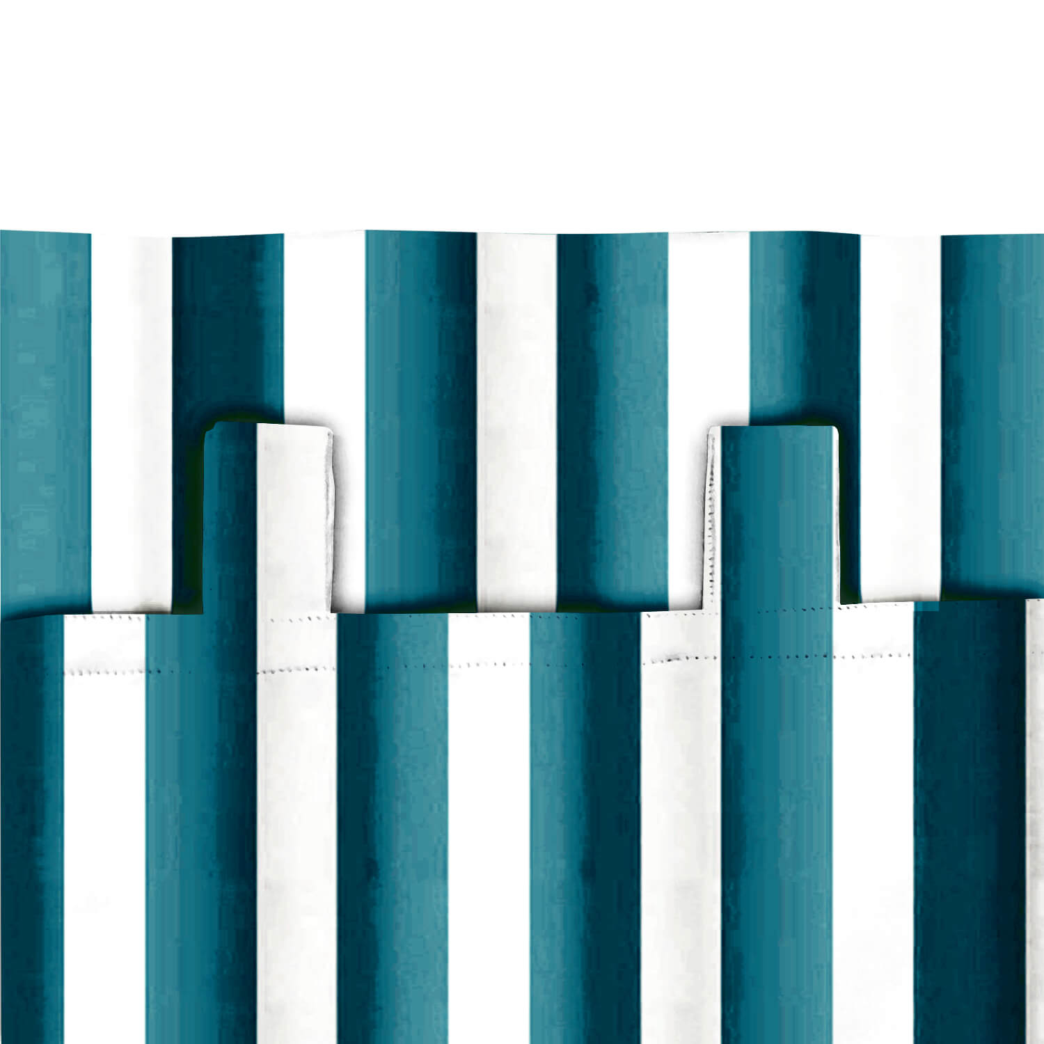 Light Grey Stripe Curtains/Drapes 1 Panel | Waterproof Curtains Grommet Top & Bottom | Custom Outdoor Curtains