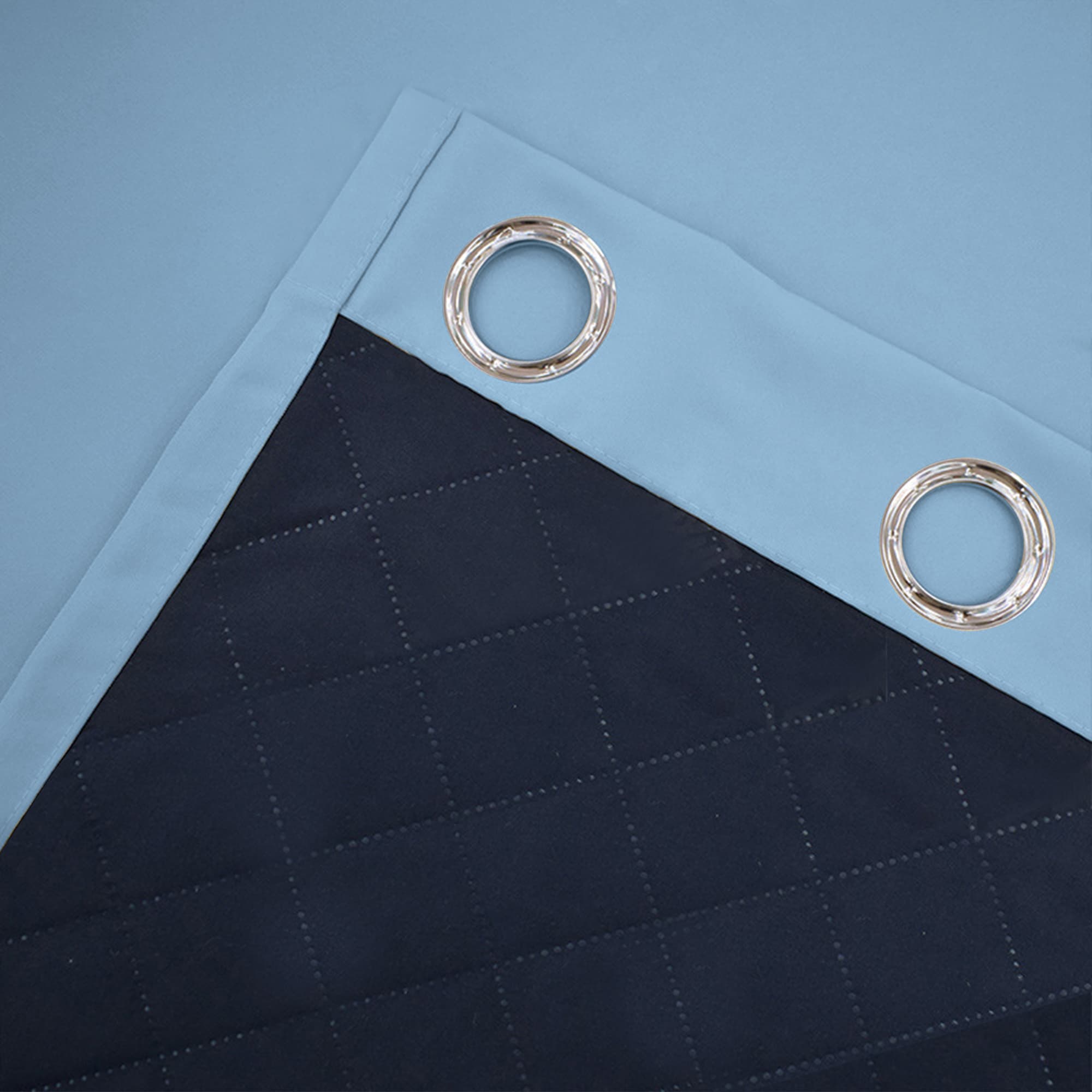 Insulated Outdoor Curtains for Winter - Saphhire Blue