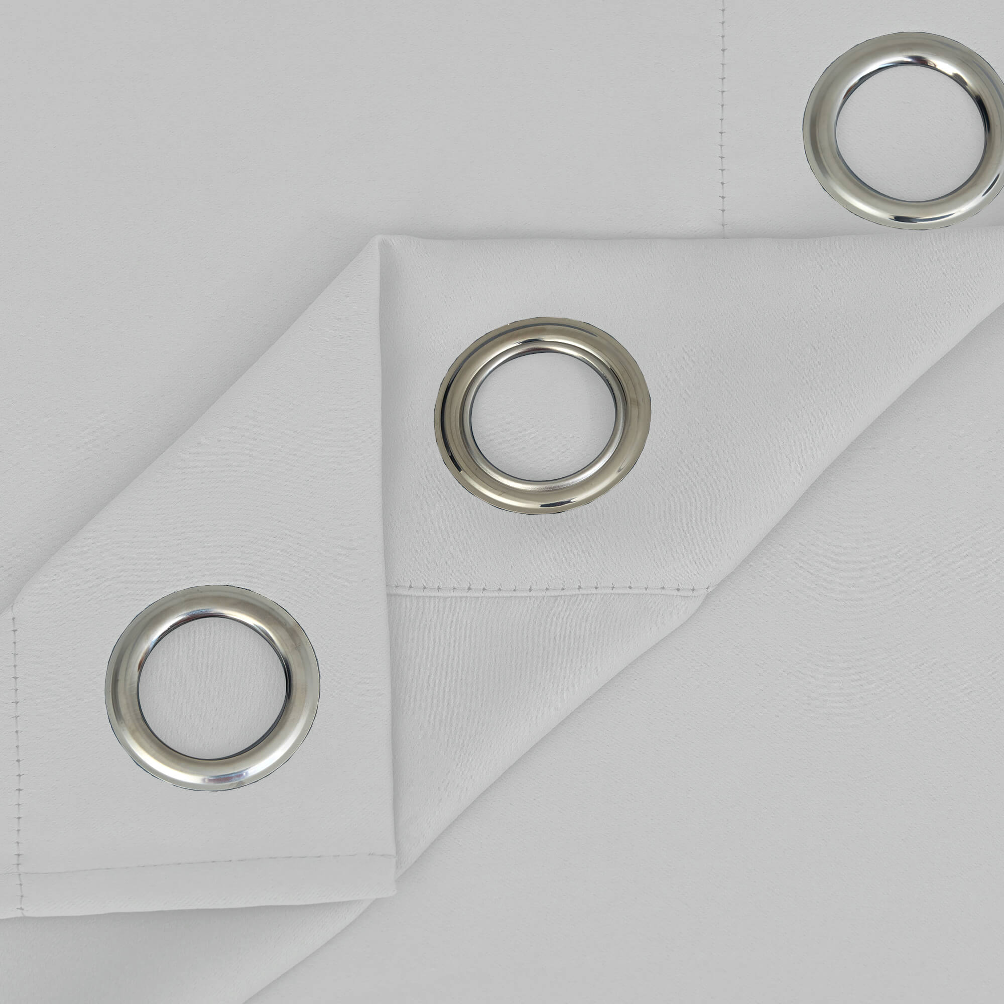 SNOWCITY Blackout Curtains Greyish White - Grommet Top