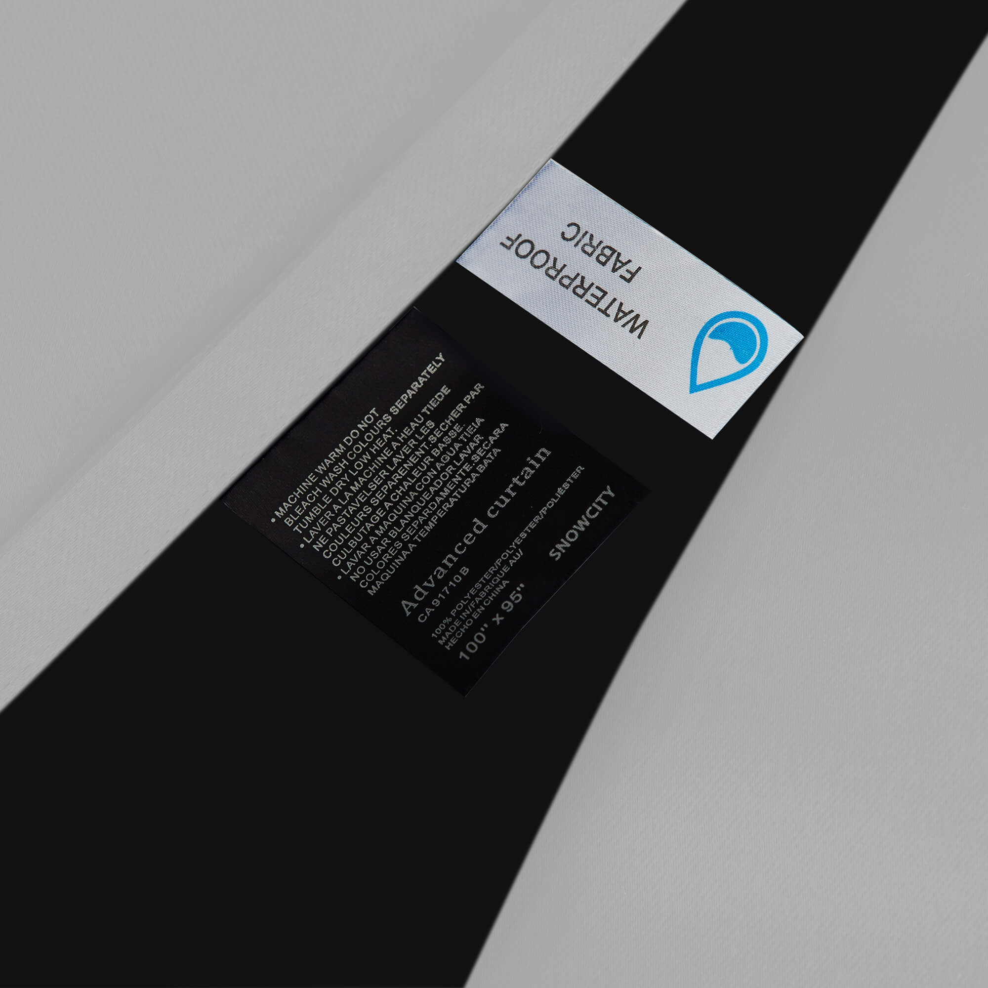 SNOWCITY Blackout Curtains Greyish White - Grommet Top