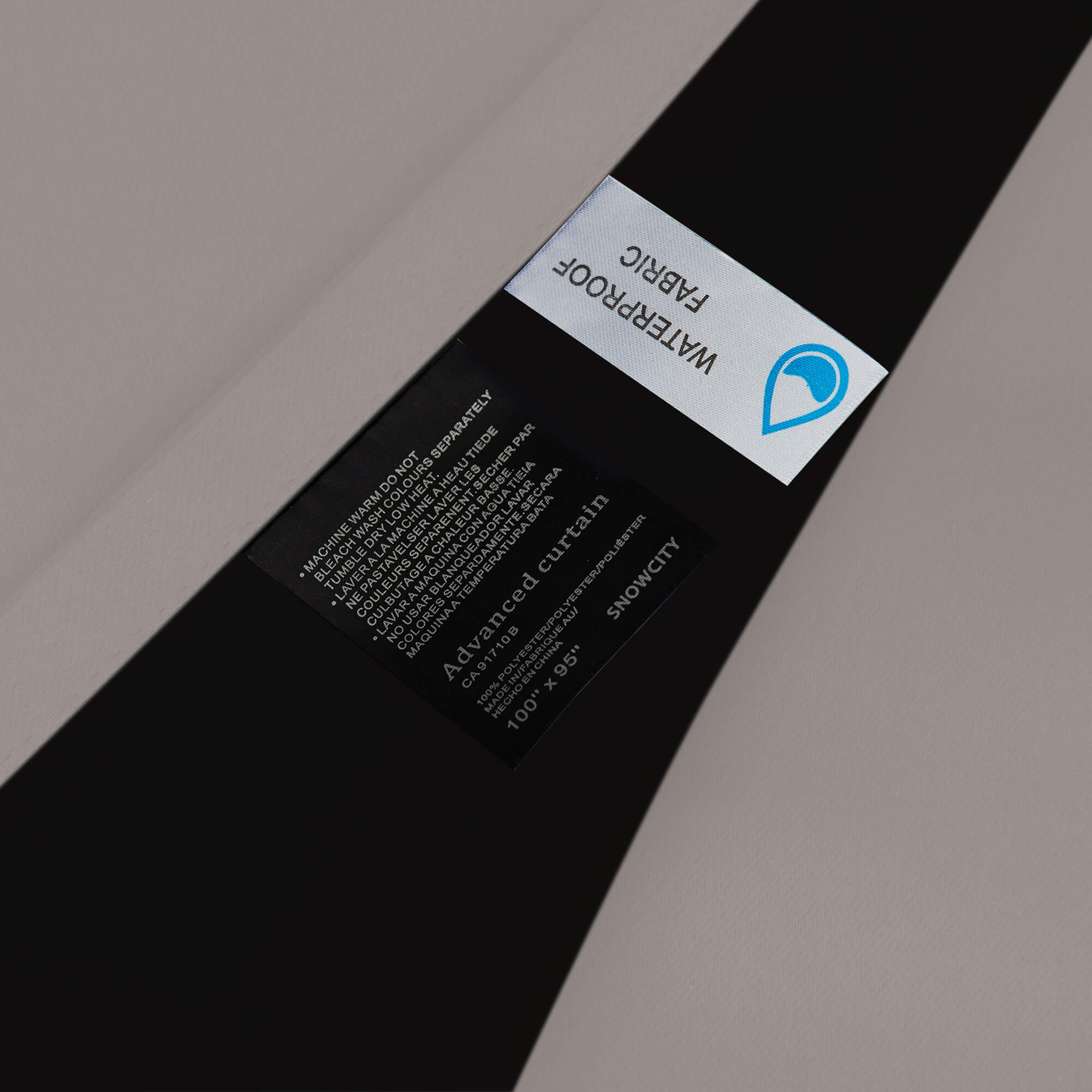 SNOWCITY Blackout Curtains Grayish Brown - Grommet Top