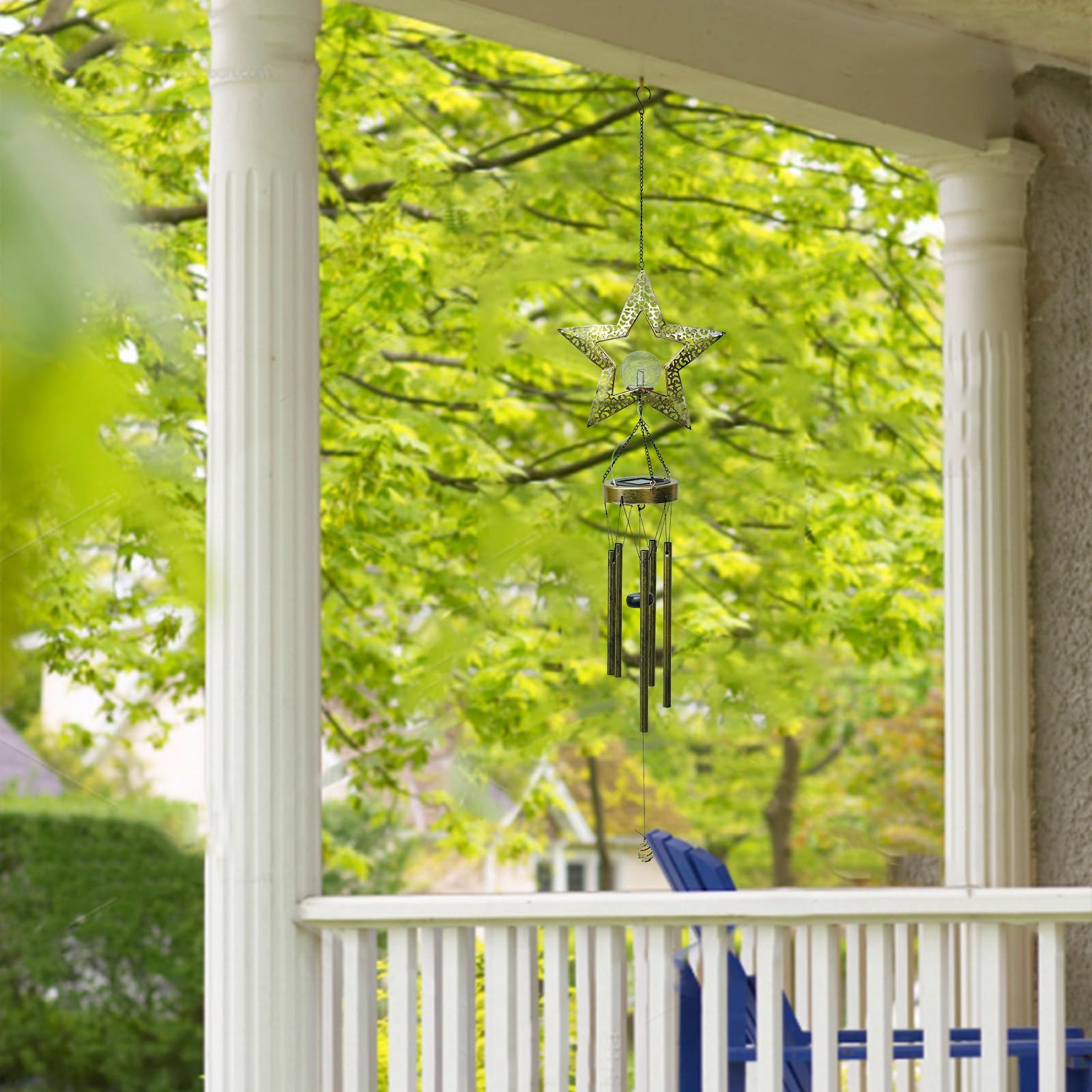 SNOWCITY Outdoor Solar Wind Chimes