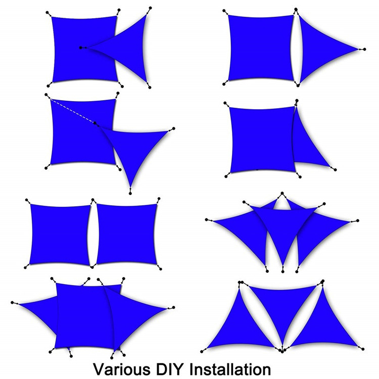 Snowcity Triangle Waterproof Sun Shade Sail