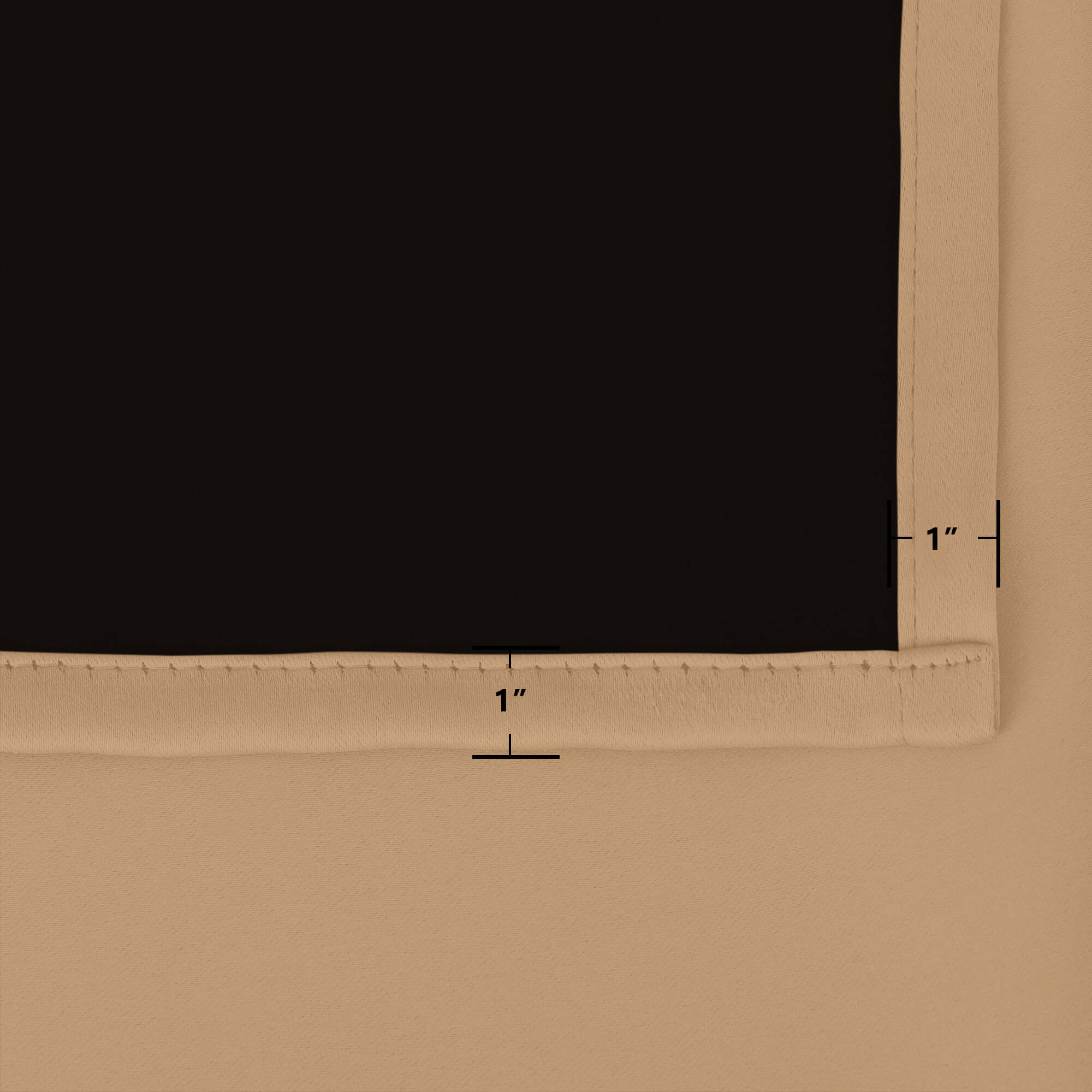 SNOWCITY Blackout Curtains Biscotti Beige - Grommet Top