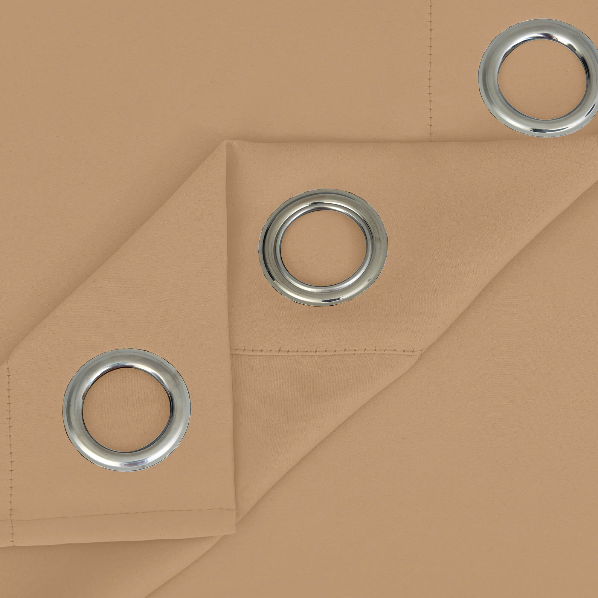 SNOWCITY Blackout Curtains Biscotti Beige - Grommet Top