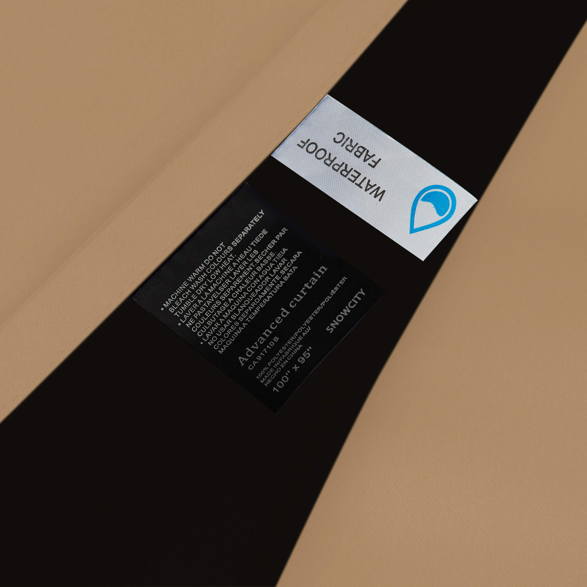 SNOWCITY Blackout Curtains Biscotti Beige - Grommet Top